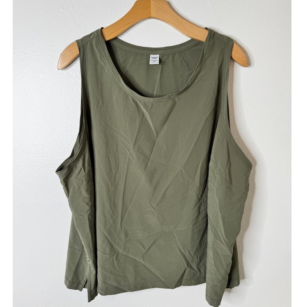 Old Navy Plus Size XXL 2XL Active Stretchtech Olive Green Tank Top